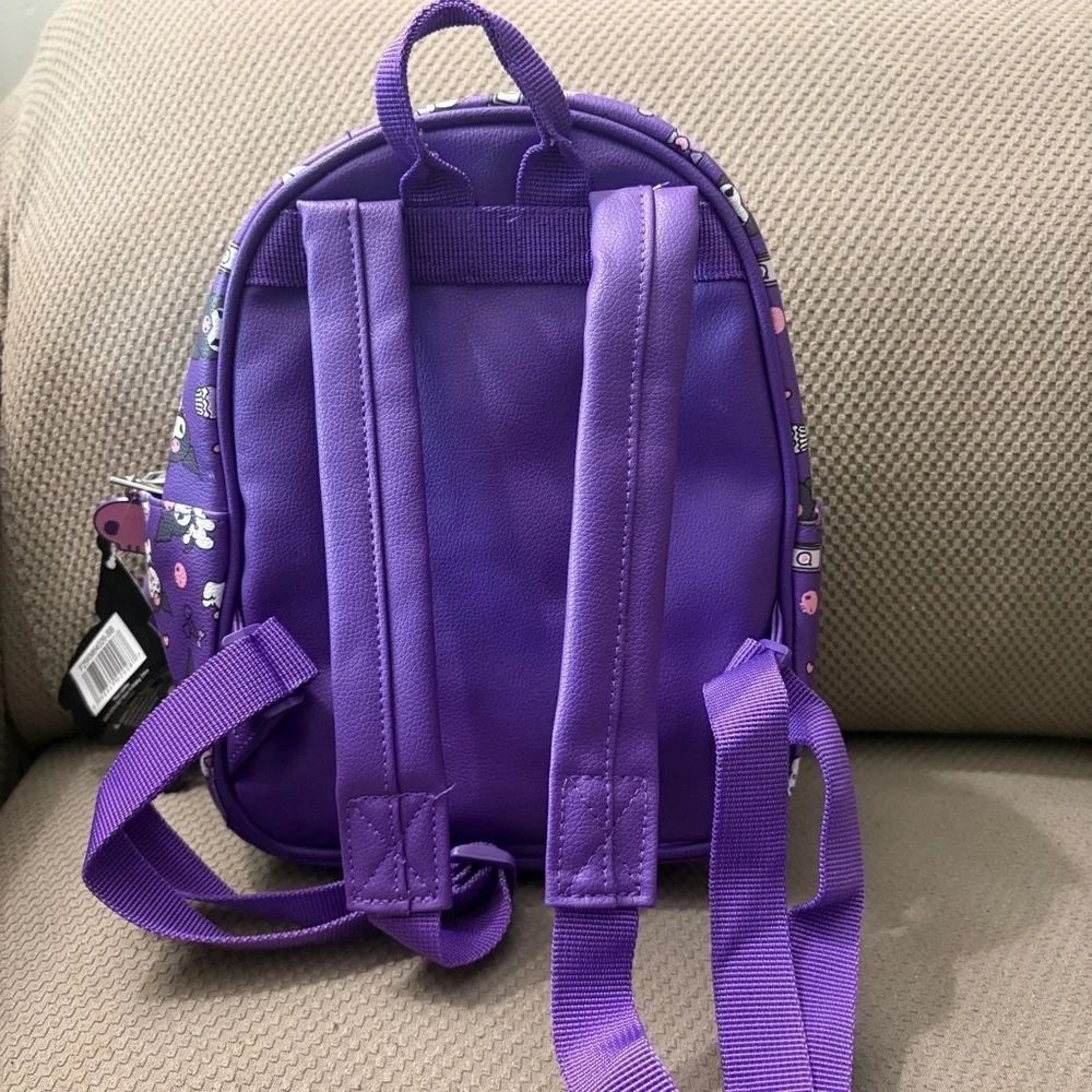 Kuromi Kids Backpack and Coin Pouch in Purple